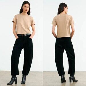 Nili Lotan Shon Corduroy Pant Jet Black 4